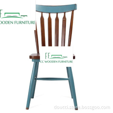Simple American backed bamboo chair Windsor chair for dining room